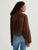Molly Fringed Trucker Jacket - Toffee