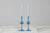 Small Glass Candlestick Pair
