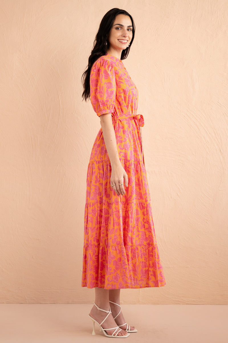 Saylor Dress - Gaia Nectarine