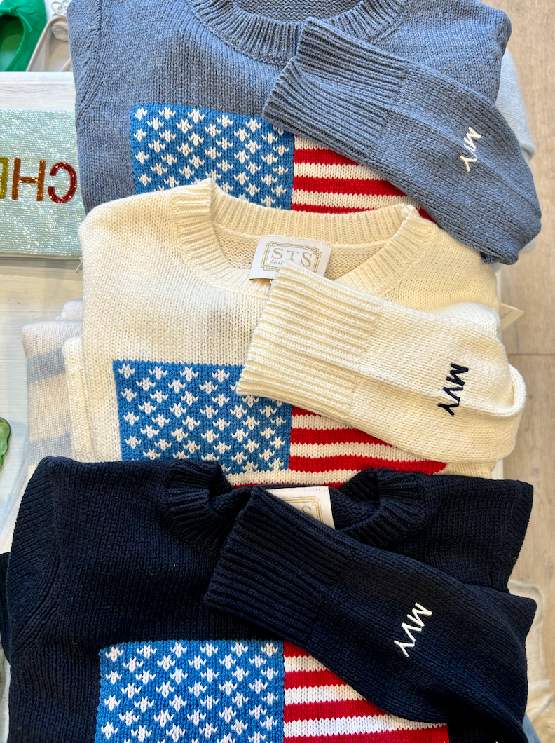 Nell MVY American Flag Sweater