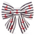 Anchor Embroidered Lady Dog Bow