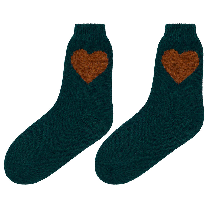 Cashmere Heart Socks