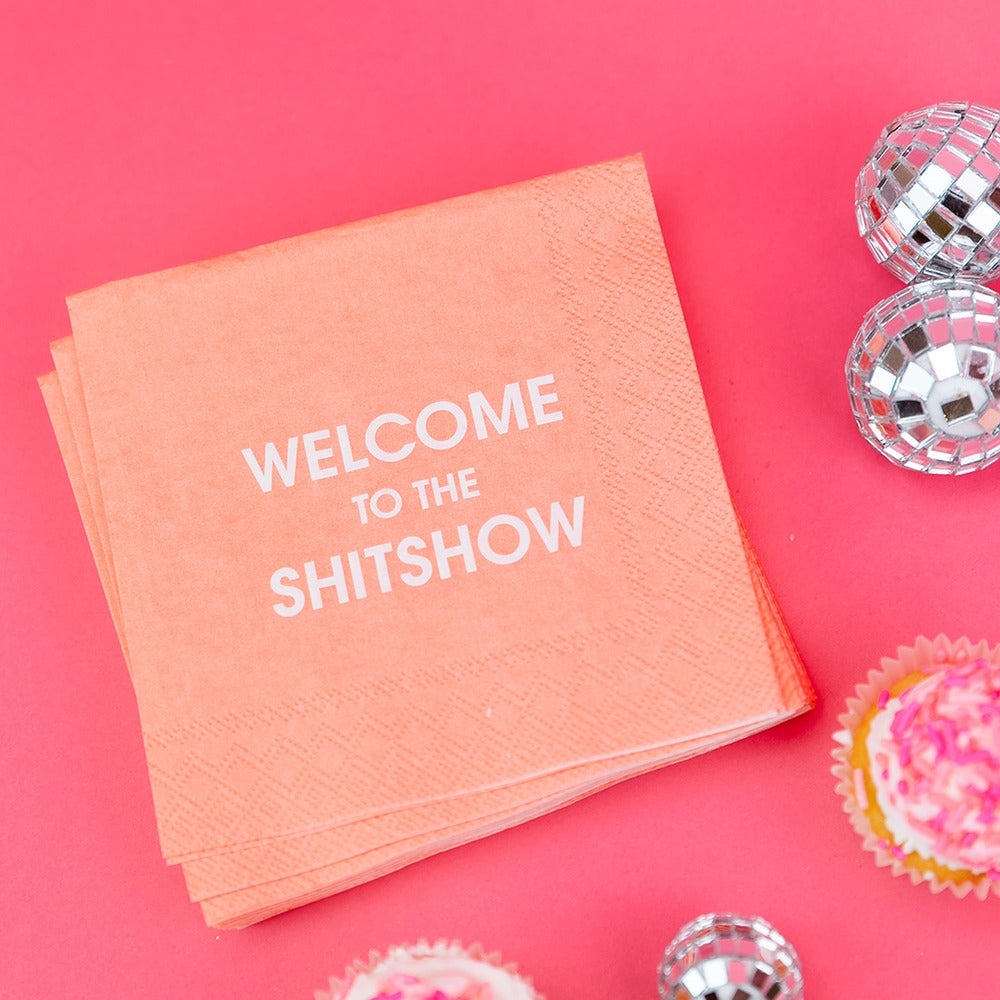 Welcome To The Shitshow Cocktail Napkins