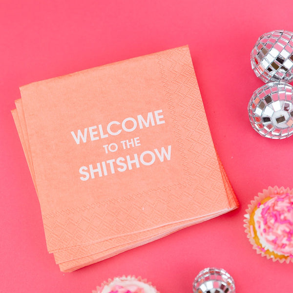 Welcome To The Shitshow Cocktail Napkins