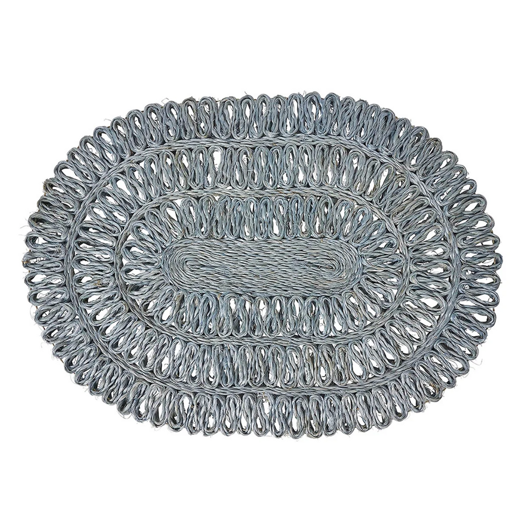 Straw Loop Oval Placemat Set