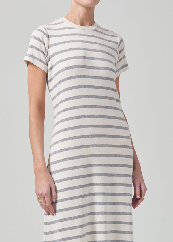 Goldie Dress - Campanula Stripe