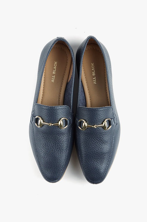 Link Loafer - Navy Leather