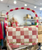 Checkerboard Beaded Handbag