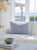 Chambray Blue Fringe Linen Pillow - 14 x 20