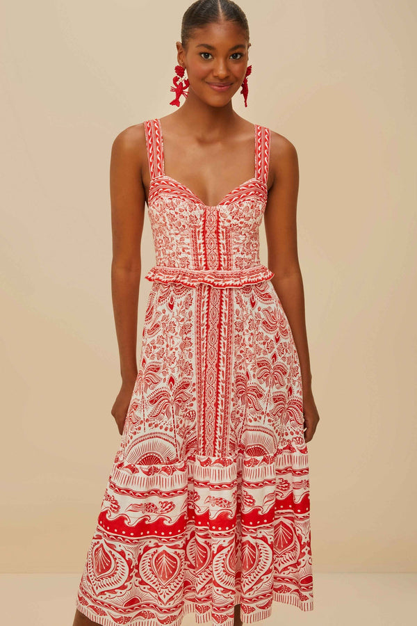 Red River Ride Midi Dress