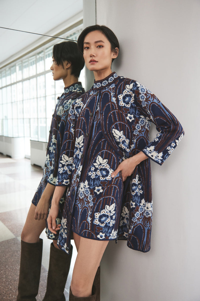 Ayla Mini Dress - Fontaine Navy