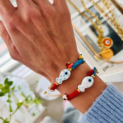 Summer Fish Bracelet - Blue/Red