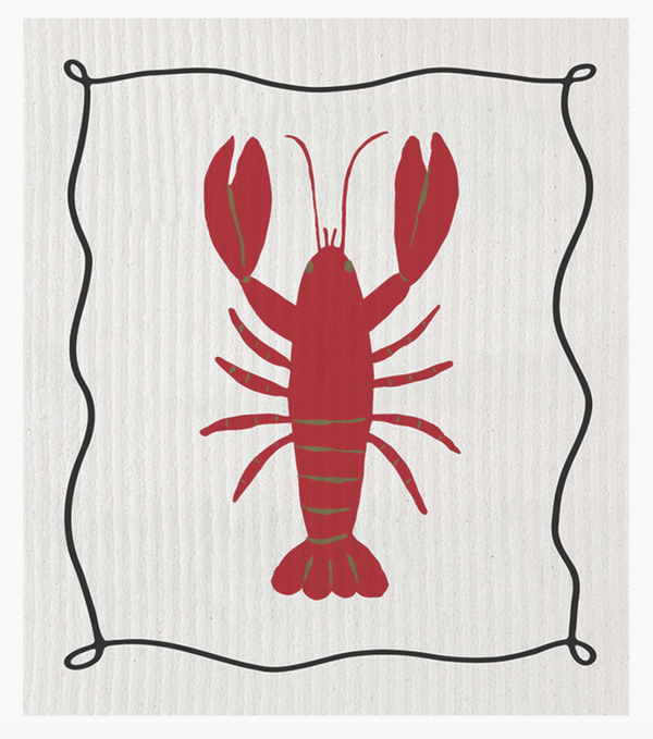 Lobster Organic Dish Cloth