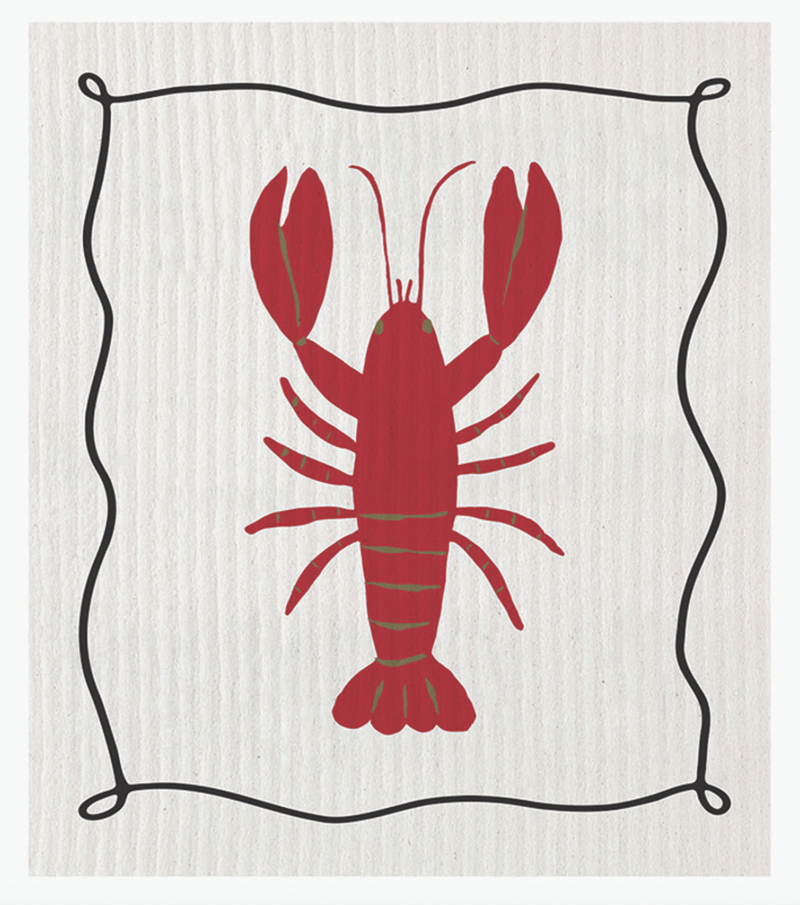 Lobster Organic Dish Cloth