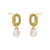 Carrie Pearl Earrings - Gold