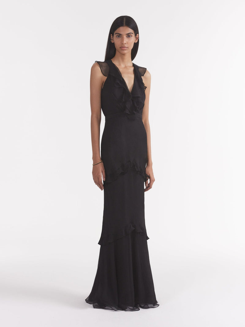 Saloni Rita Dress - Black