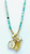 Peruvian Turquoise Beaded Necklace - 16"