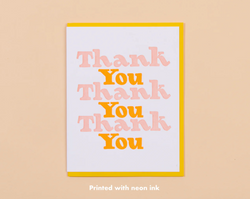 Thank You, Thank You, Thank You Card