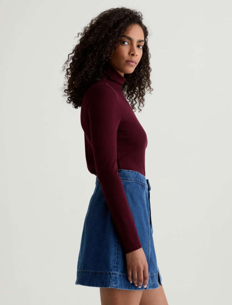 AG Jeans Chels Turtleneck - Winery