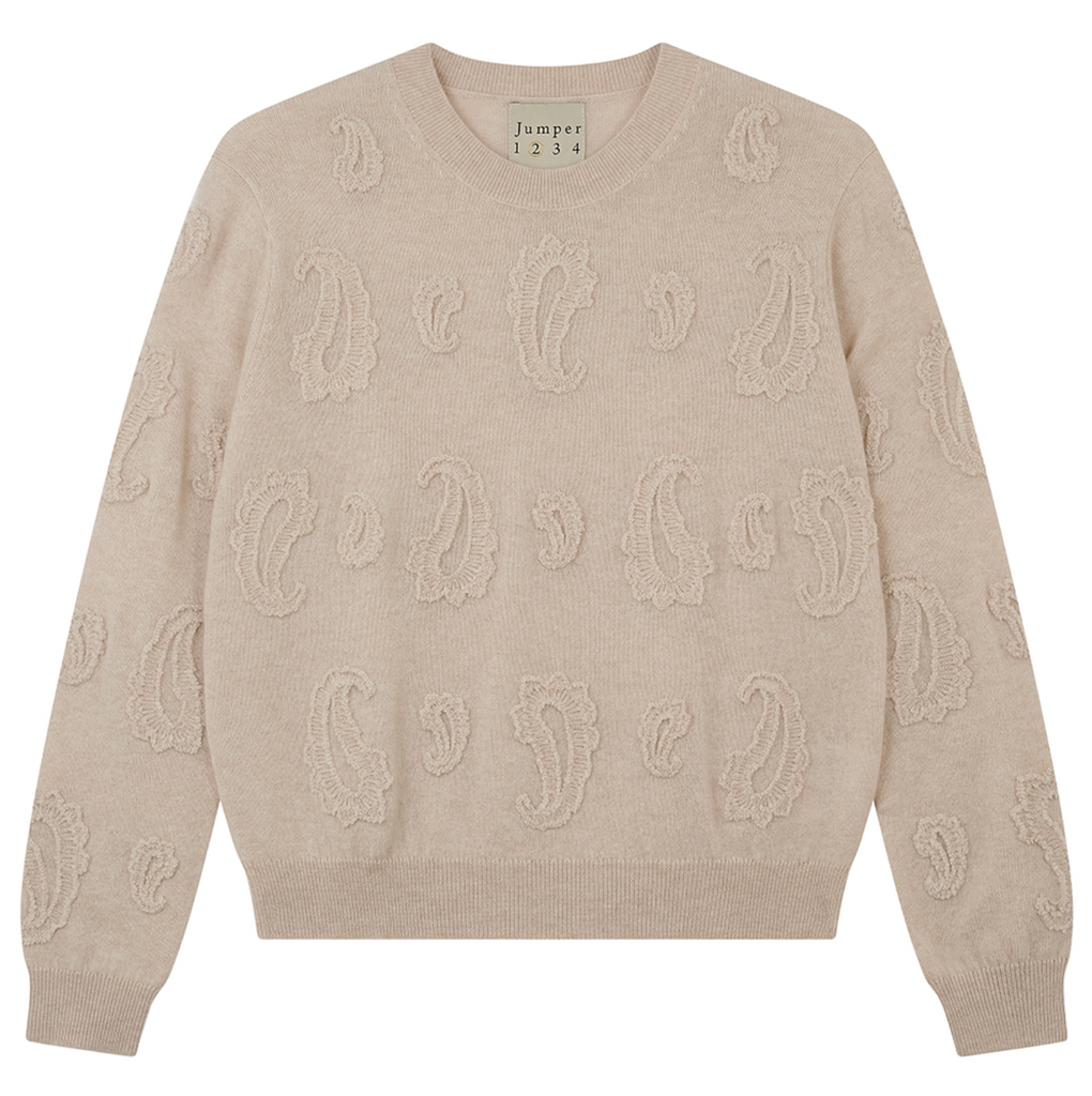 3D Paisley Crew - Brazilian Sand