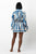 Mini Shirtdress - Blues Ombre Stripe