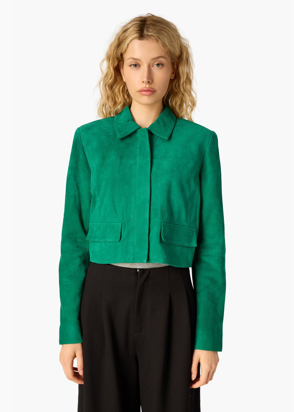 Cami NYC Sullivan Suede Jacket - Verdant