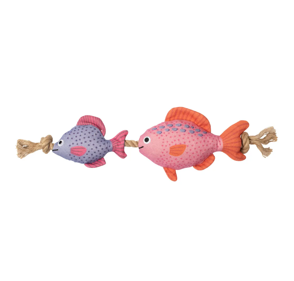 Gill-ty As Charged Canvas Fish Dog Toy