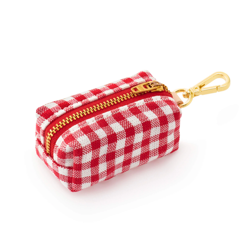 Foggy Dog Red Gingham Waste Bag Holder