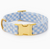 Sky Blue Gingham Dog Collar