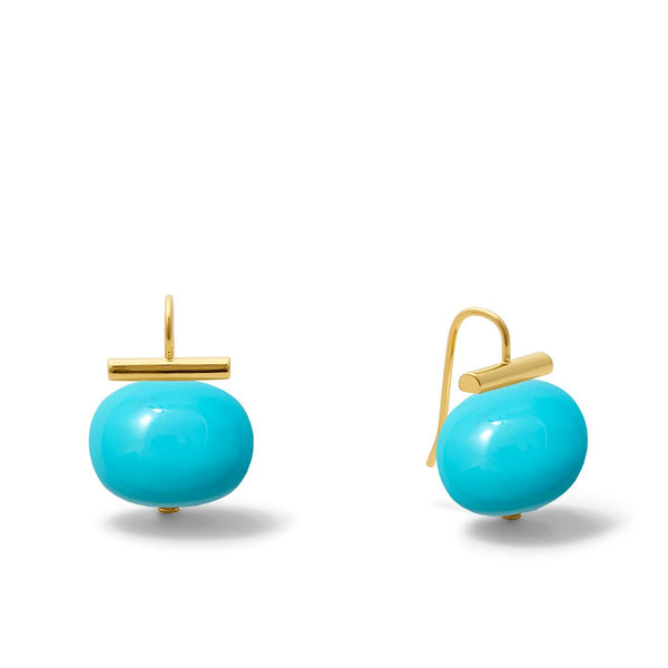 Statement Making Large Pebble Pearl Earrings