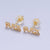 Fuck Script Stud Earring