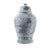 Blue & White Chain Temple Jar - Small
