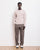 Men's Cable Crew Knitted Pullover - Natural