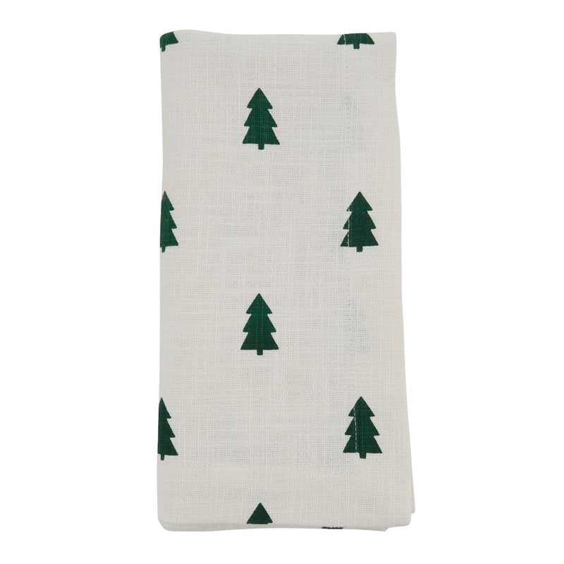 Christmas Tree Napkin Set - Ivory