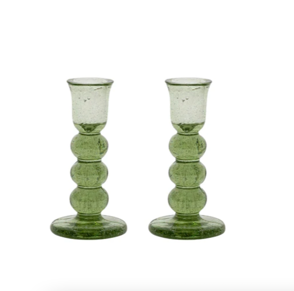 Provence 5" Candlestick Set - Basil
