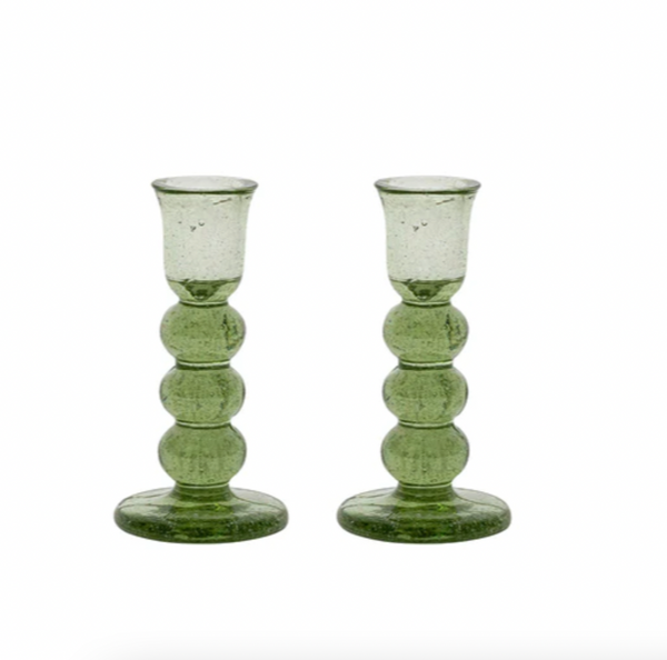 Provence 5" Candlestick Set - Basil
