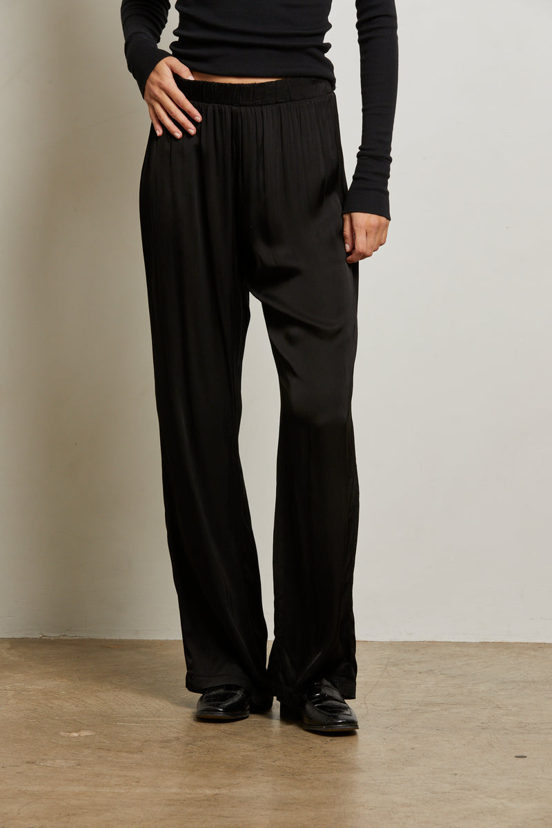 Camille Satin Wide Leg Pant