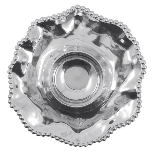 Pearled Wavy Chip & Dip Tray