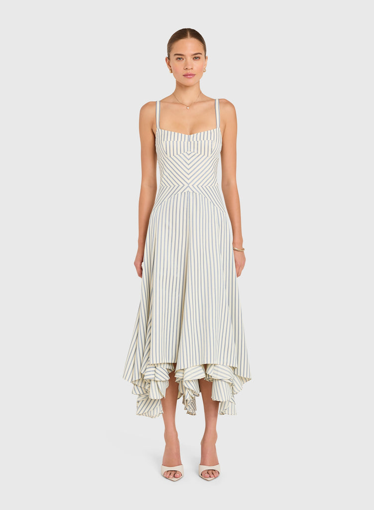 Monterey Dress - Oxford Stripe Blue