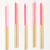 Gold Dipped Pink Mix Birthday Candles