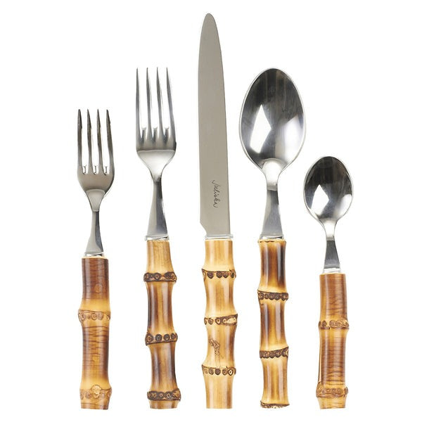 Natural Bamboo 5pc Flatware Set