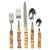 Natural Bamboo 5pc Flatware Set