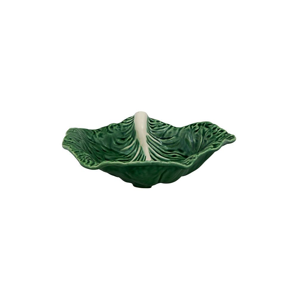 Crooked Leaf Cabbage Bowl - Green