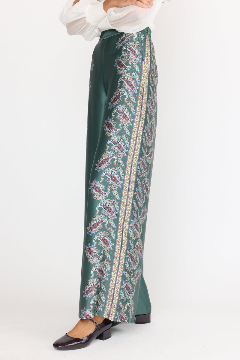 Marta Pant - Reseda Paisley