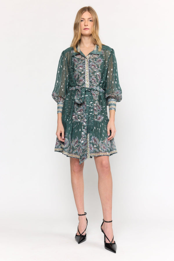 Emi Dress - Reseda Paisley