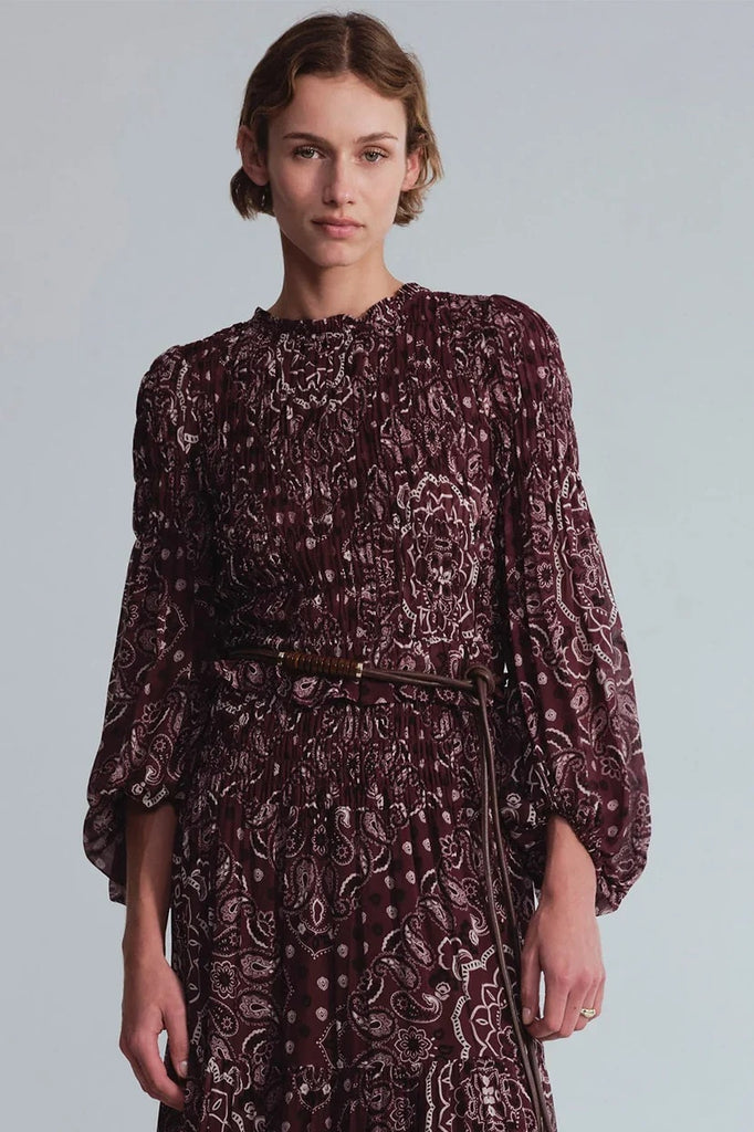 Weston Top - Bandana Plum