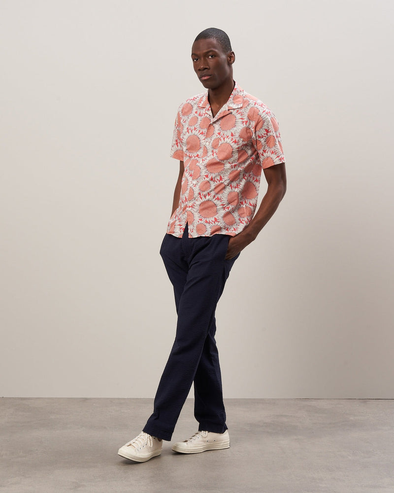 Plam Liberty Print Cotton Shirt - Coral