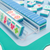 Large Scallop Edge Mahjong Mat