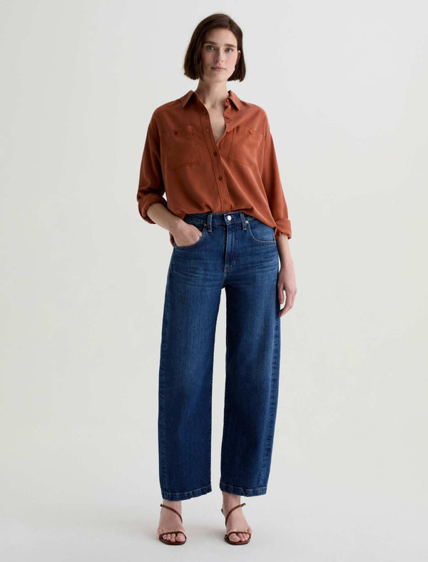 AG Jeans Hattie High Rise Barrel - VP Dynasty
