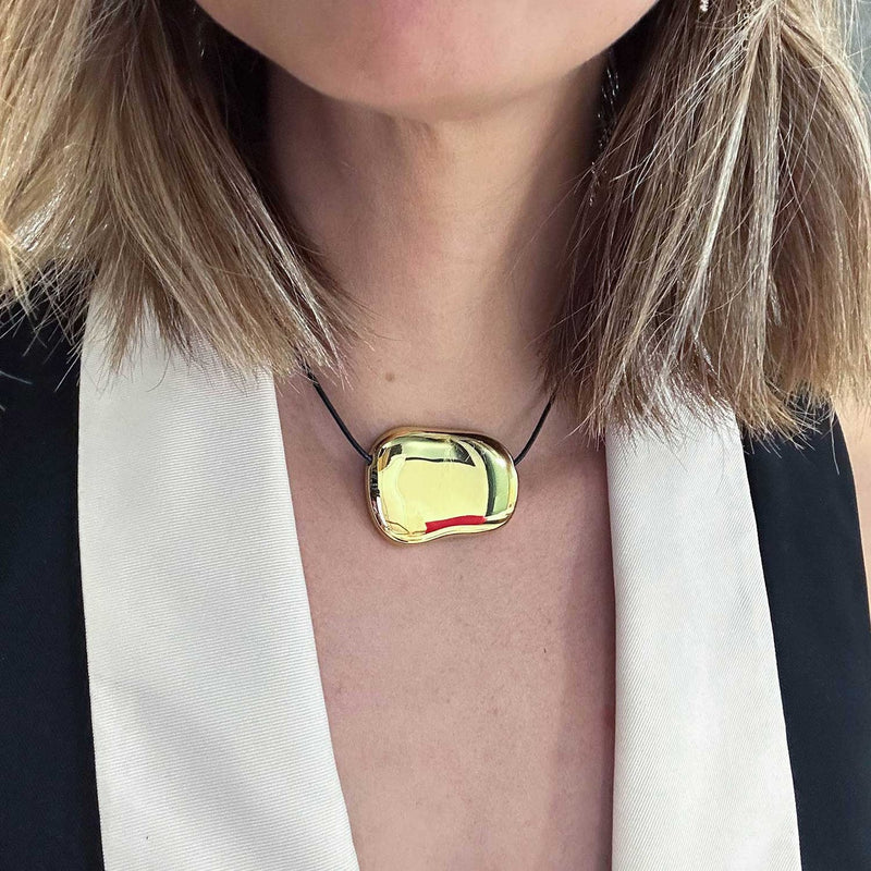 Linda Vegan Leather Chord Necklace